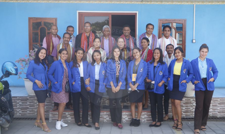 A Direção Nacional dos Recursos Humanos realizou a despedida dos estudantes estagiários da Universidade da Paz no MESCC