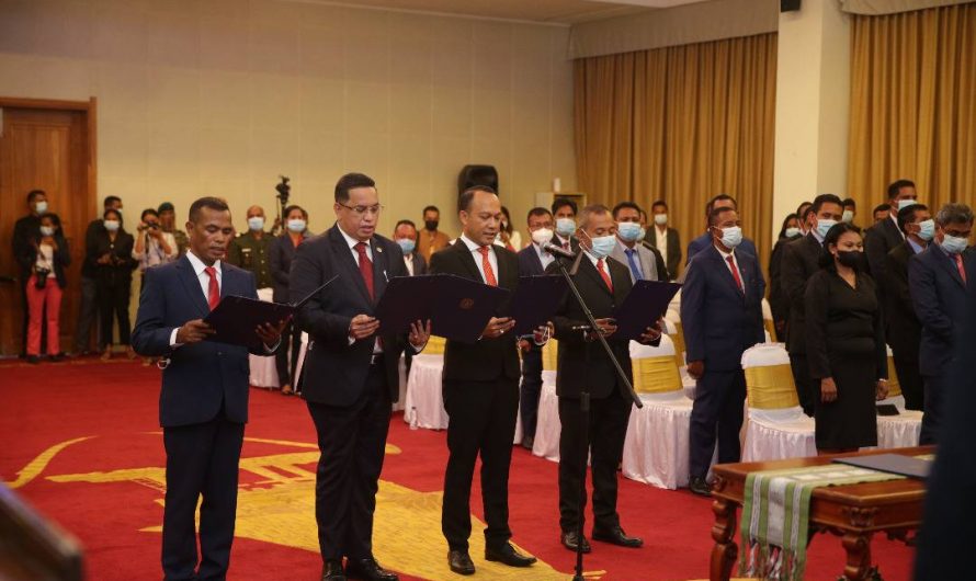Minister of Higher Education Science and Culture, participated in the swearing-in ceremony of new government members