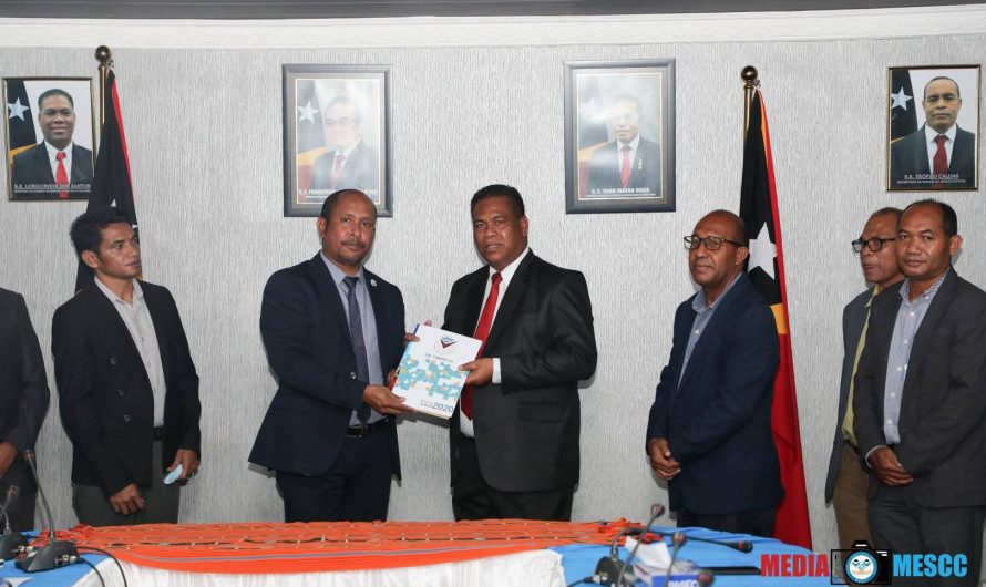 The Ceremony of Signature of MoU by MESCC and TIC Timor