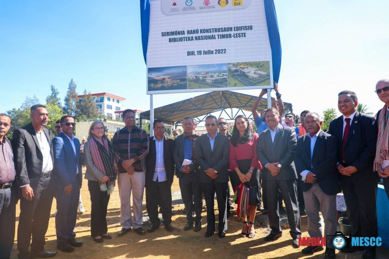MESCC participou na Cerimónia de Início da Construção do Edifício da Biblioteca Nacional de Timor-Leste