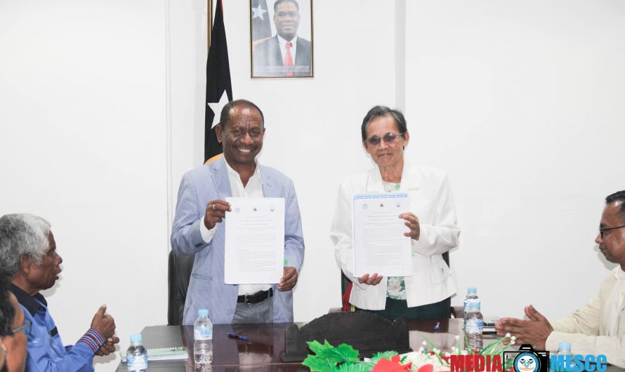 MESSK HO UNTL ASSINA MEMORANDU ENTENDIMENTU BA KRIASAUN SISTEMA BA JESTAUN DADOS ENSINU SUPÉRIOR TIMOR-LESTE