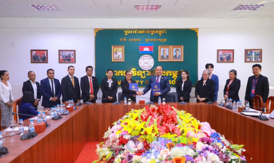 Dr. JOSÉ HONÓRIO WITNESSED THE SIGNING OF A COOPERATION AGREEMENT WITH THE UNIVERSITY OF CAMBODIA
