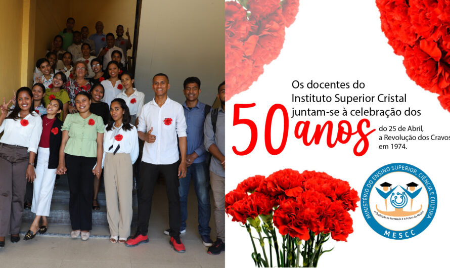 Os docentes do Instituto Superior Cristal juntam-se à celebração dos 50 anos do 25 de Abril