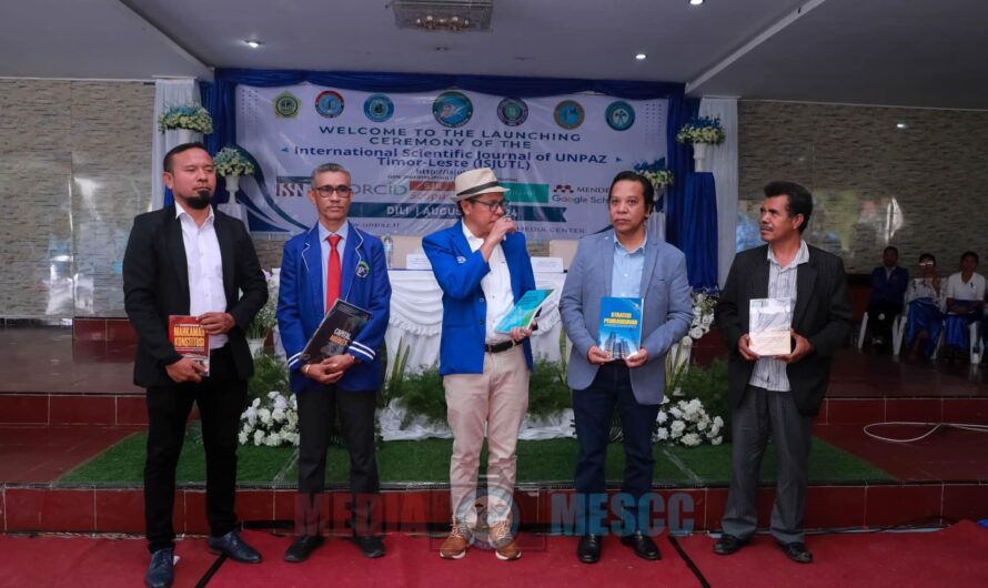 S. EXA. DR. JOSÉ HONÓRIO PARTICIPOU DA CERIMÓNIA DE LANÇAMENTO DO JORNAL CIENTÍFICO INTERNACIONAL DA UNPAZ