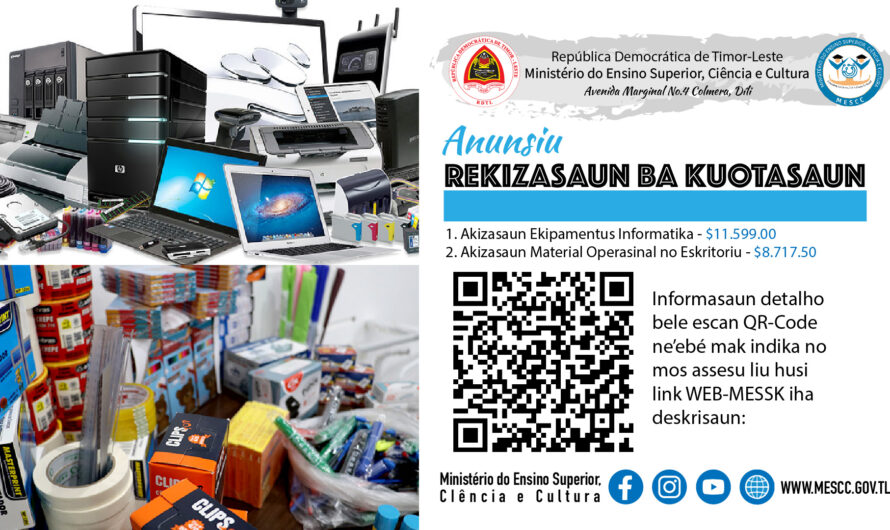 AVIZU – REKIZASAUN BA KOTASAUN