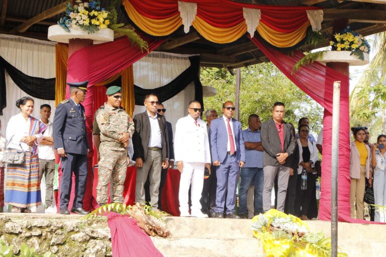 DIRECTOR-GENERAL OF PLANNING AND FINANCE ACTS AS INSPECTOR FOR THE 49TH NATIONAL INDEPENDENCE DAY CELEBRATION IN LAGA – BAUCAU