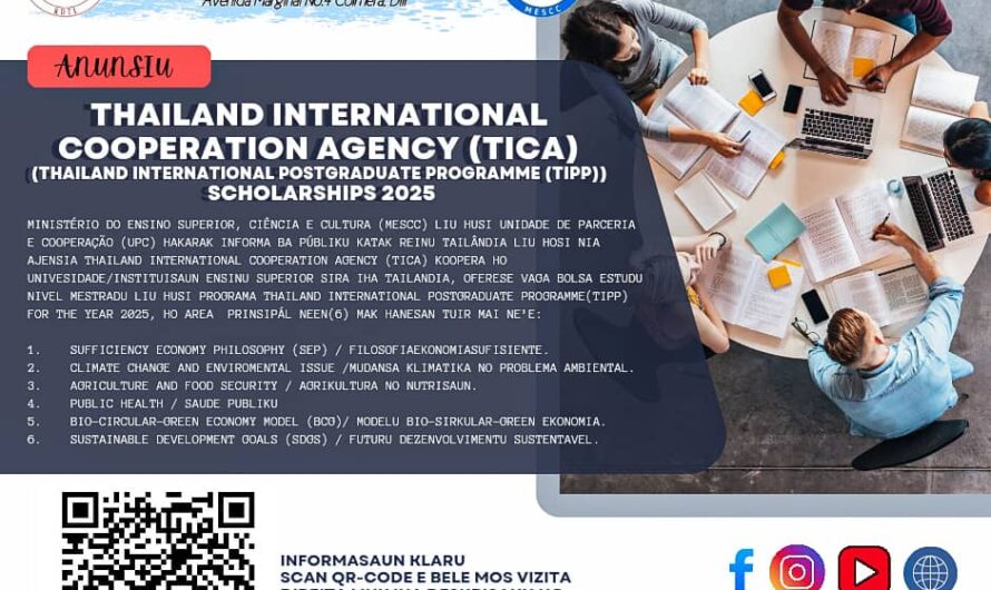 THAILAND INTERNATIONAL COOPERATION AGENCY (TICA) SCHOLARSHIPS 2025