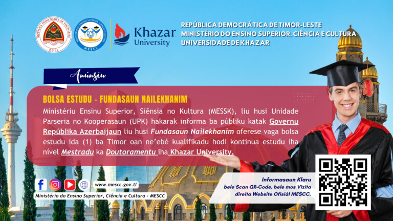 BOLSA ESTUDU – FUNDASAUN NAILEKHANIM