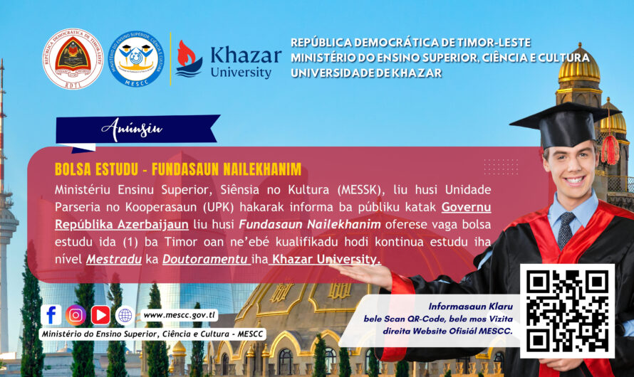 BOLSA ESTUDU – FUNDASAUN NAILEKHANIM