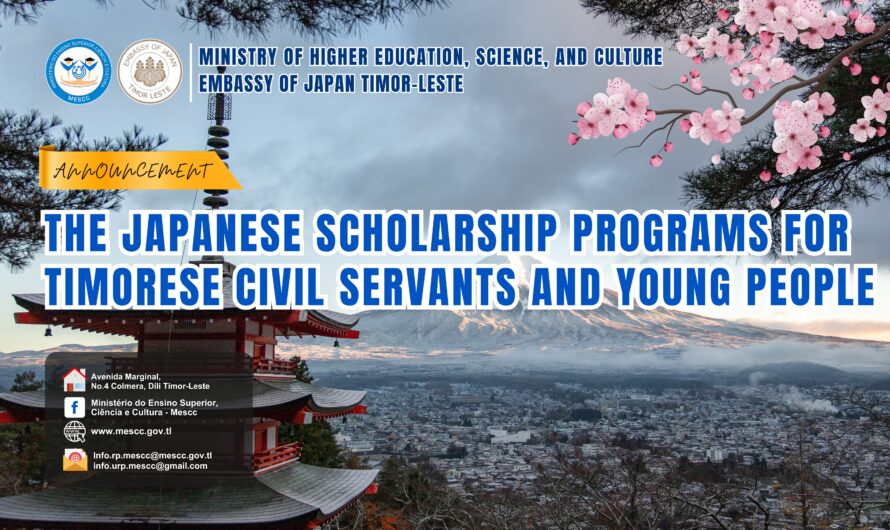 THE JAPANESE SCHOLARSHIP PROGRAMS FOR TIMORESE CIVIL SERVANTS AND YOUNG PEOPLE