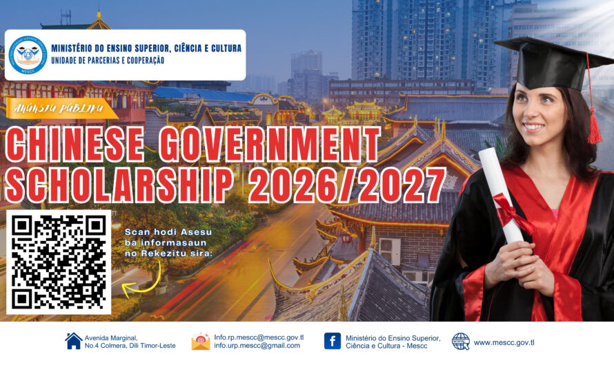 BOLSA ESTUDU KOMPLETU – CHINESE GOVERNMENT SCHOLARSHIP 2026/2027
