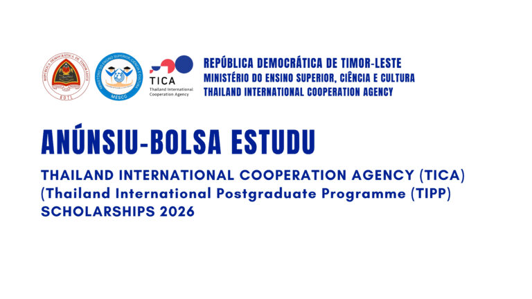 THAILAND INTERNATIONAL COOPERATION AGENCY (TICA), (Thailand International Postgraduate Programme (TIPP) SCHOLARSHIPS 2026