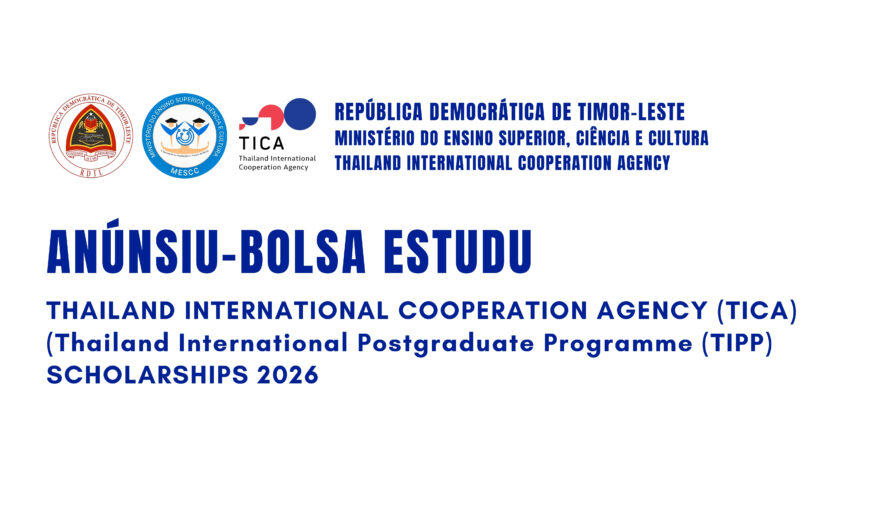 THAILAND INTERNATIONAL COOPERATION AGENCY (TICA), (Thailand International Postgraduate Programme (TIPP) SCHOLARSHIPS 2026